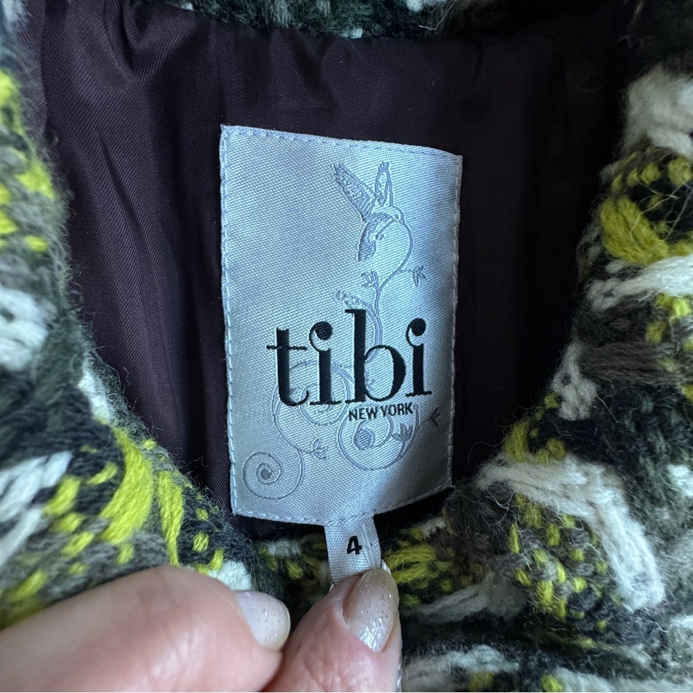 Tibi wool plaid dress coat size 4 nwt - Picture 11 of 16